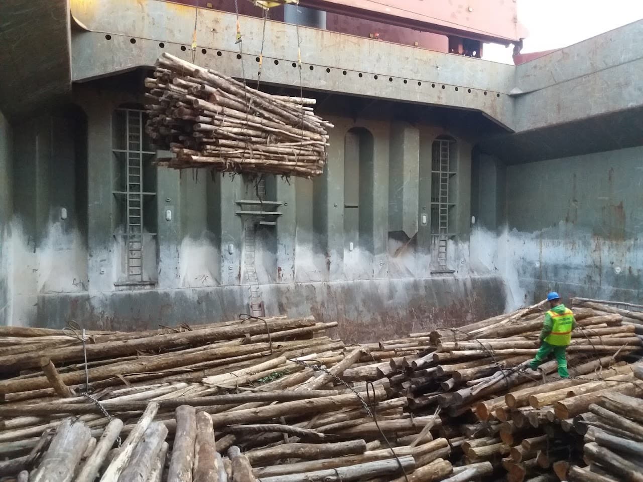 Toras de Madeira Lingada