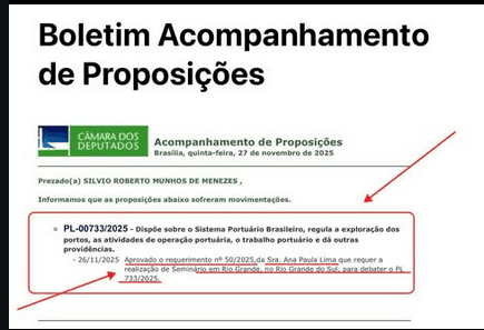 Realização de Seminário pela CEPORTOS no Porto de Rio Grande - RS
